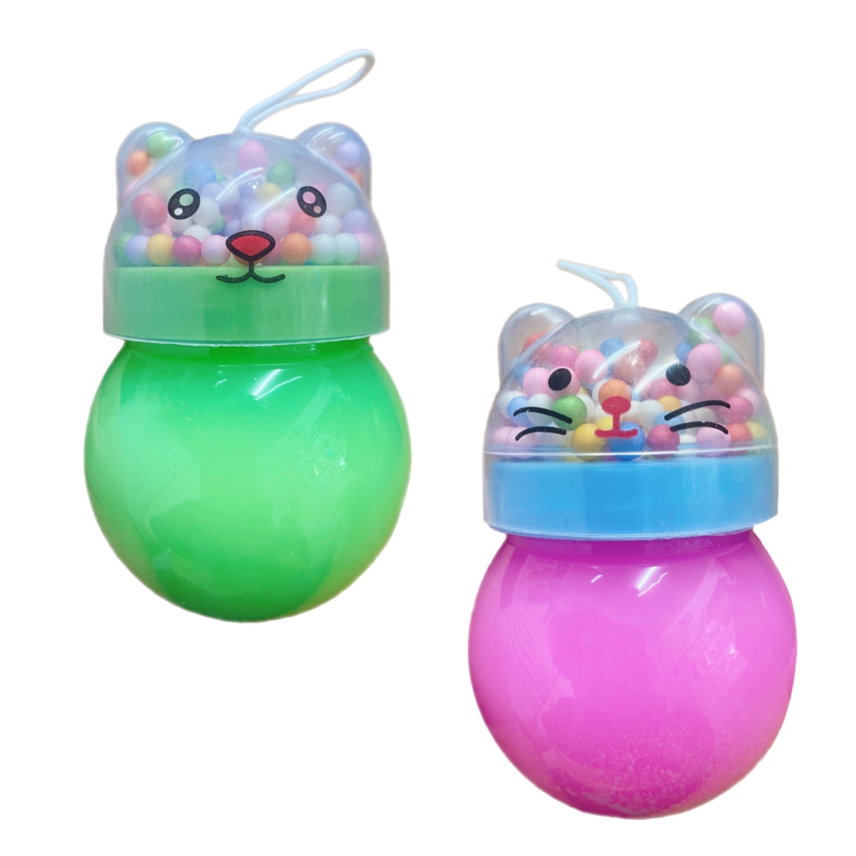 Slime Brilloso Esfera Oso Regalos Juguete Caja 12pz