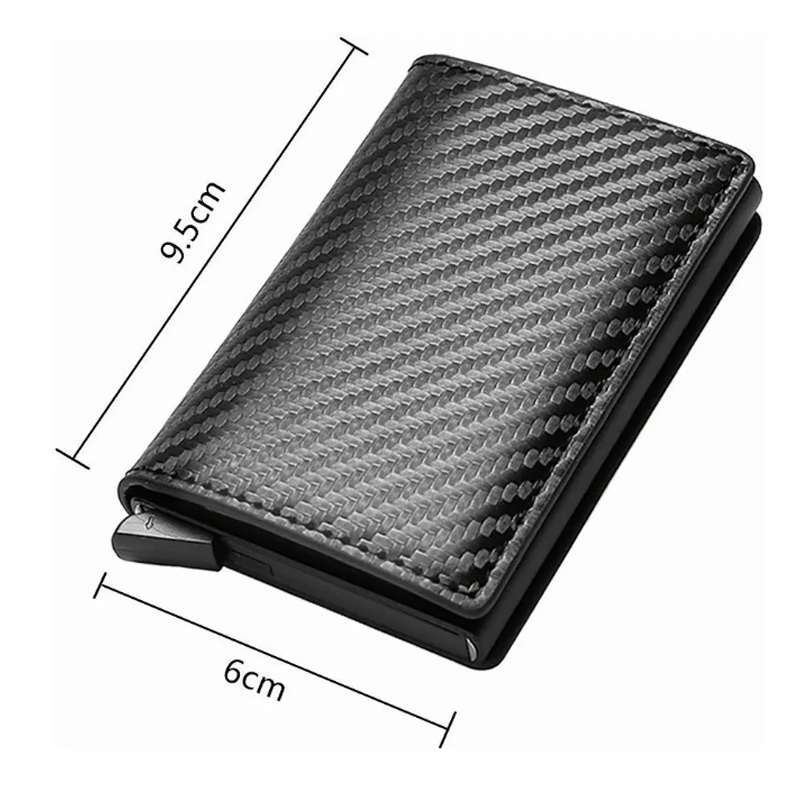 Cartera Con Protección Rfid De Aluminio Para Hombre