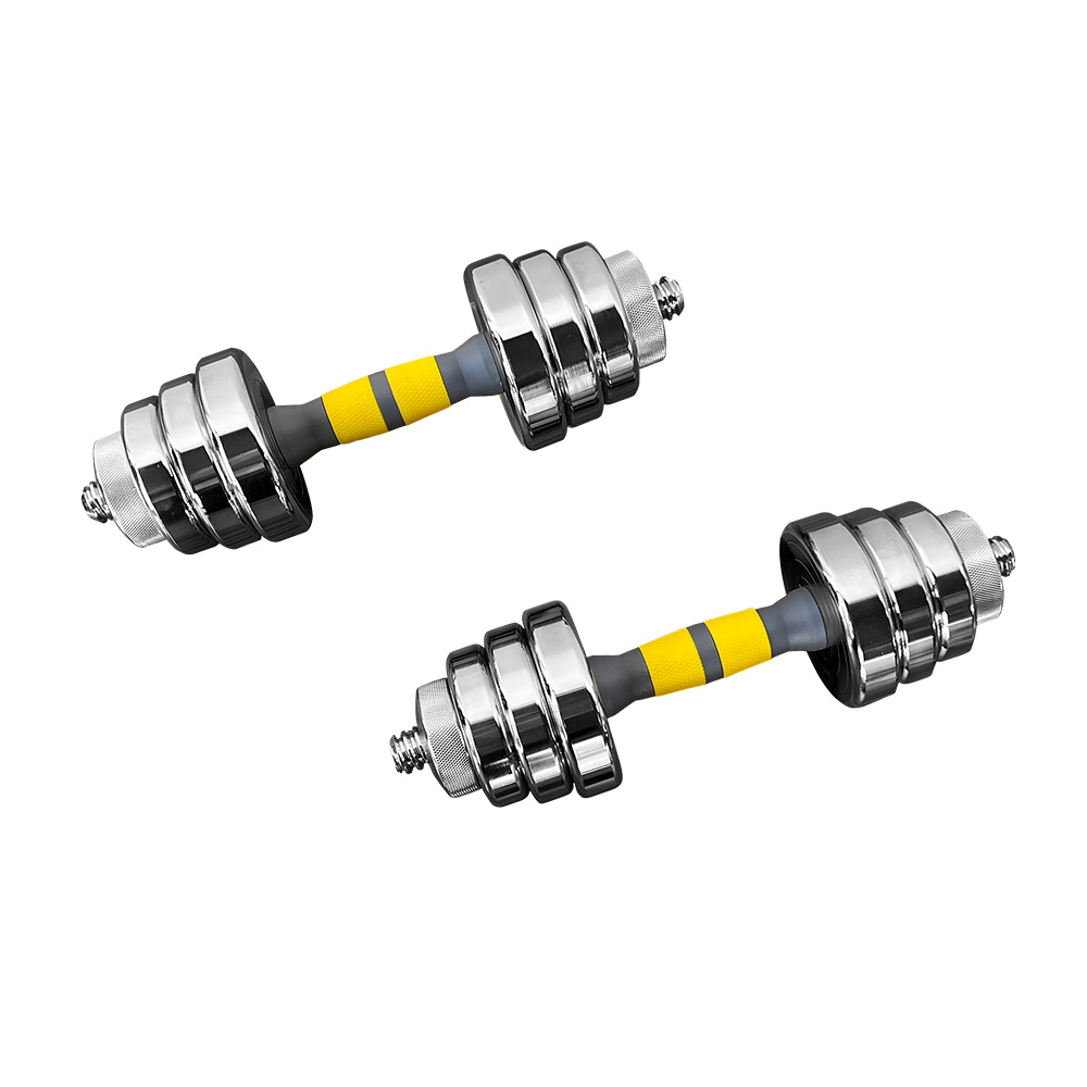 Kit De Mancuernas Pesas Con Discos 20 Kg.