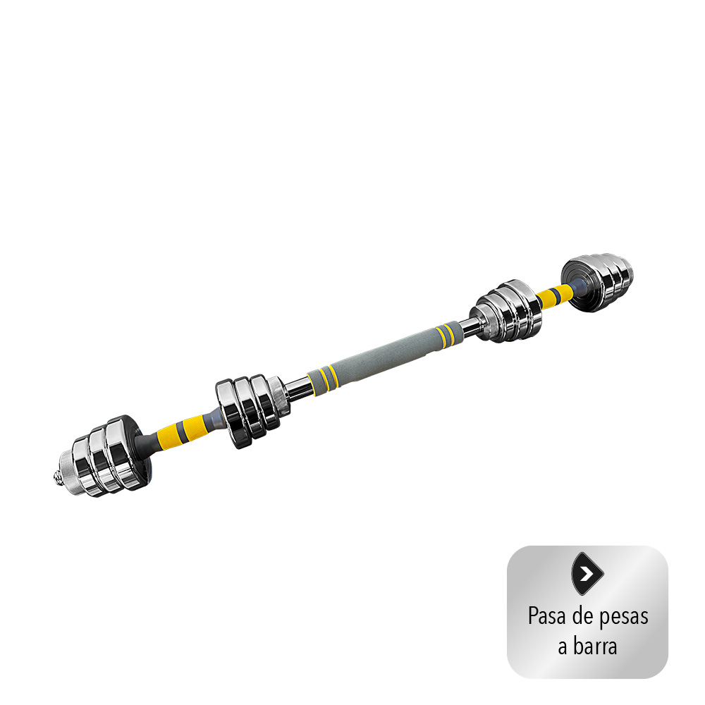 Kit De Mancuernas Pesas Con Discos 20 Kg.