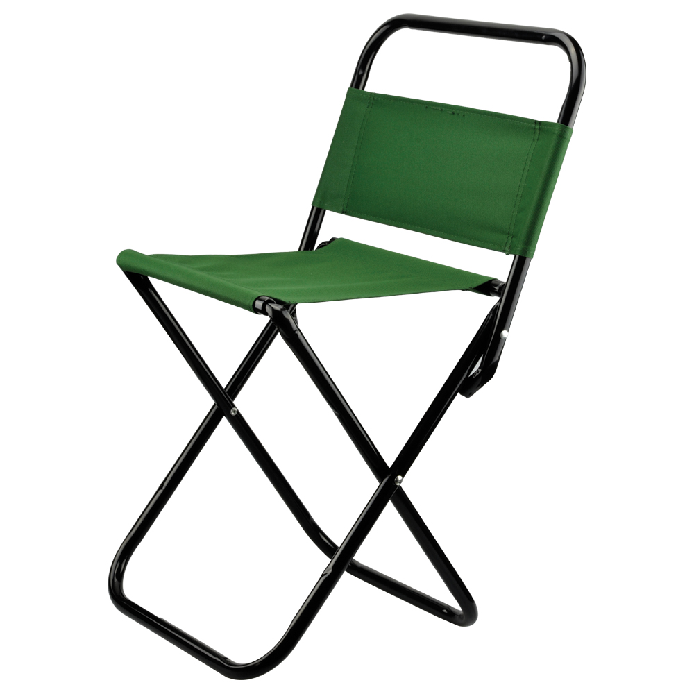 Silla Plegable Tubular 100% poliéster Sopotra hasta 90 Kg Cubierta de PVC 600 D, Doble costura