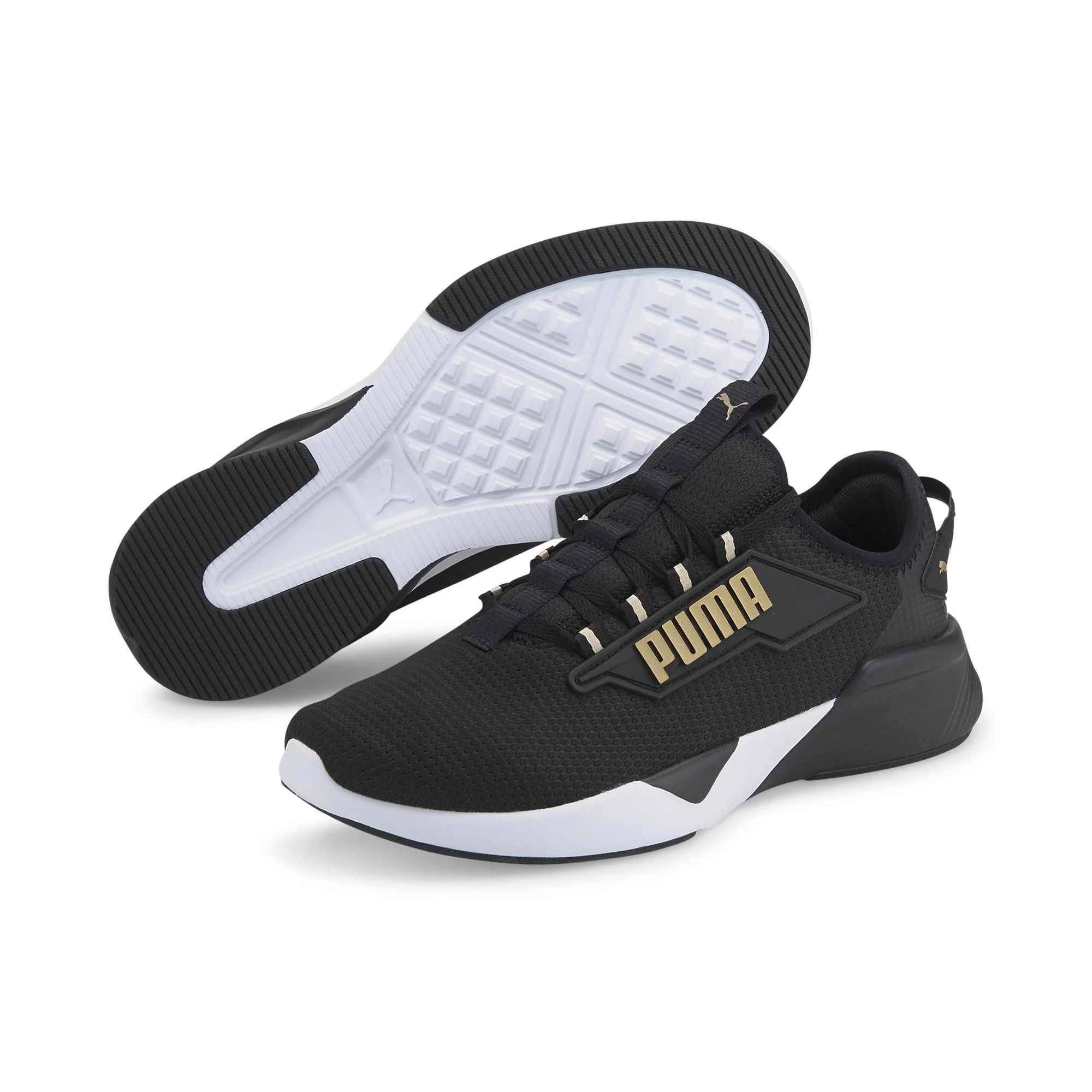 Tenis puma negro discount con dorado para mujer