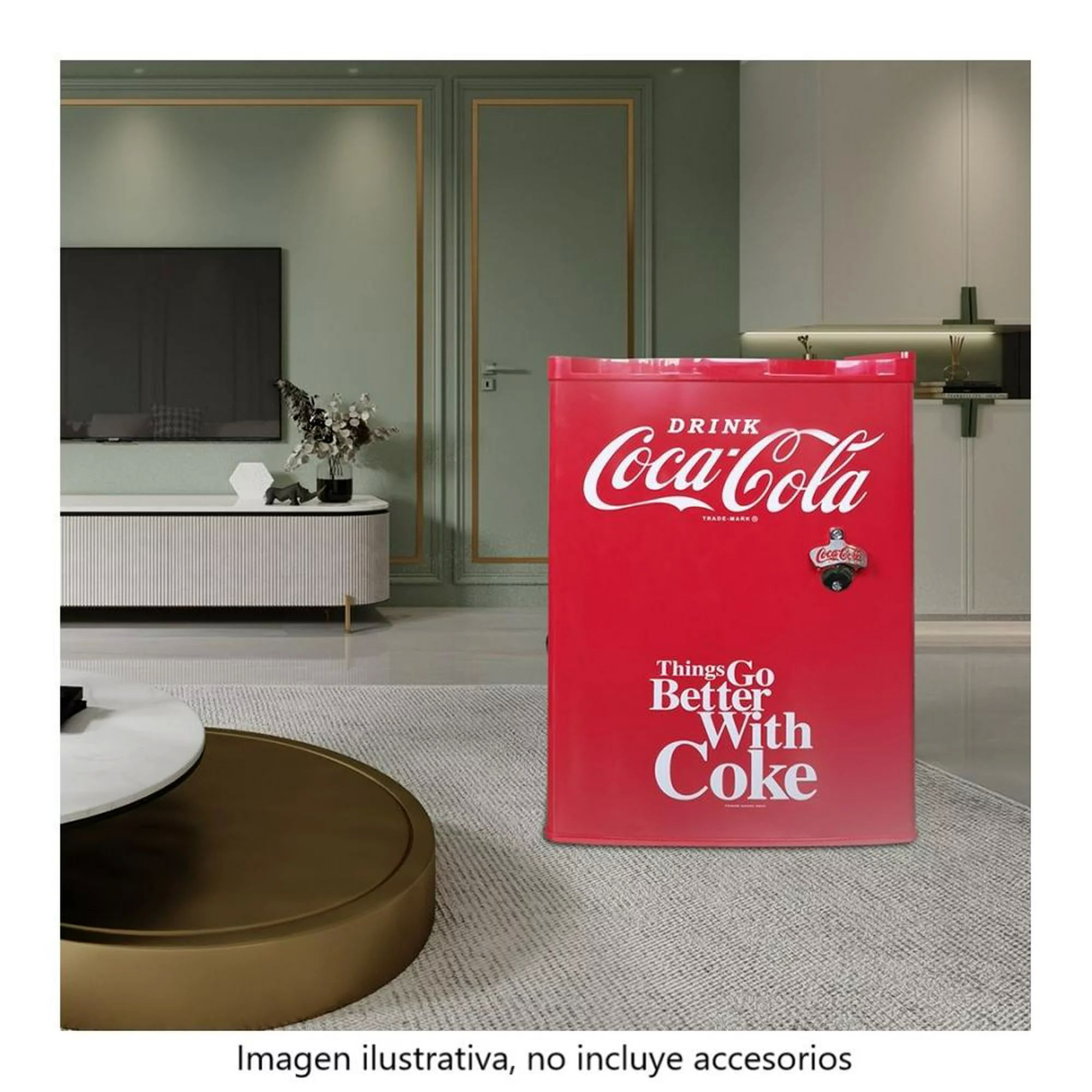 Frigobar Coca-Cola 2.6 Pies Rojo refrigerador mini
