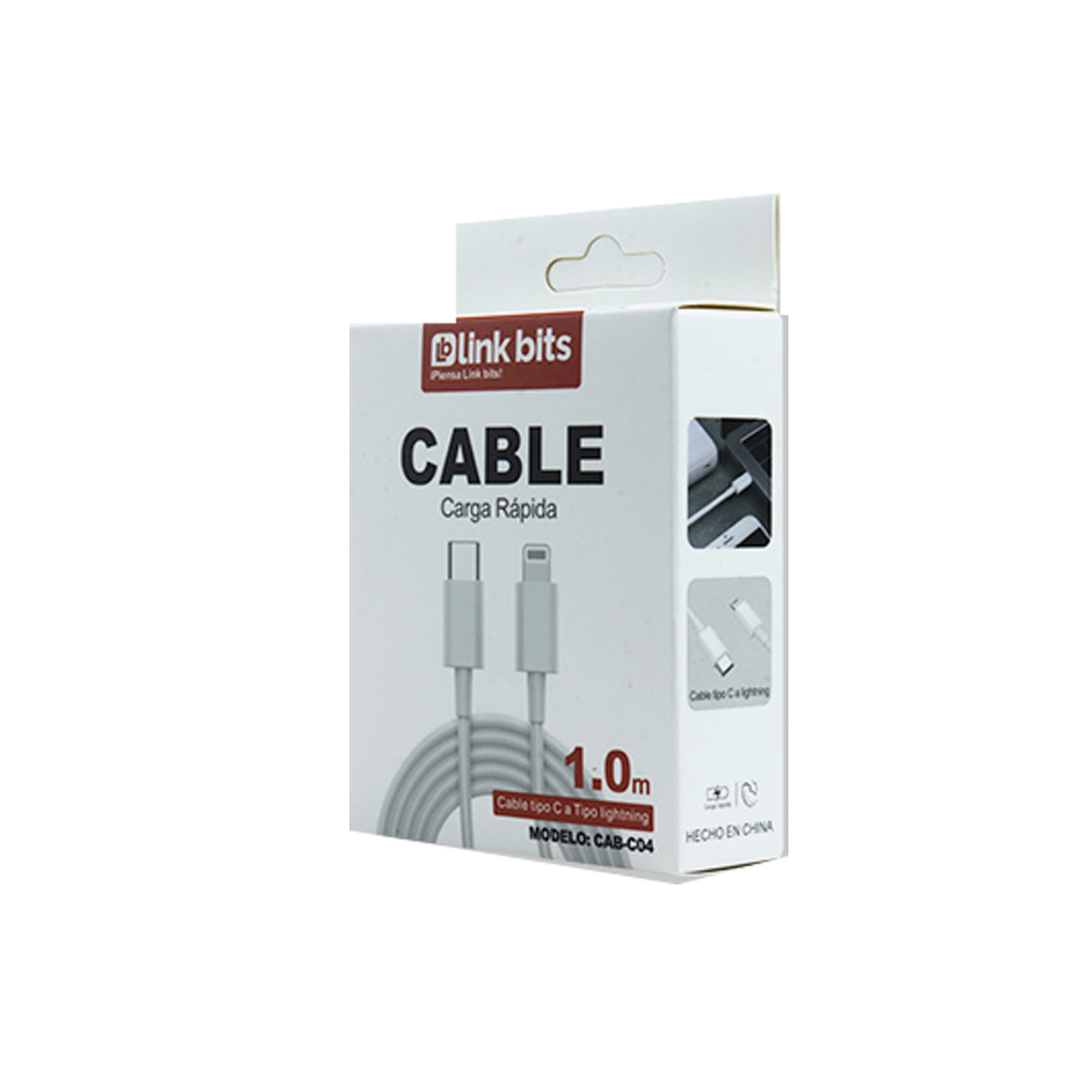 Cable USB tipo Lightning 1 metros (Tipo C a Lightning) Link Bits
