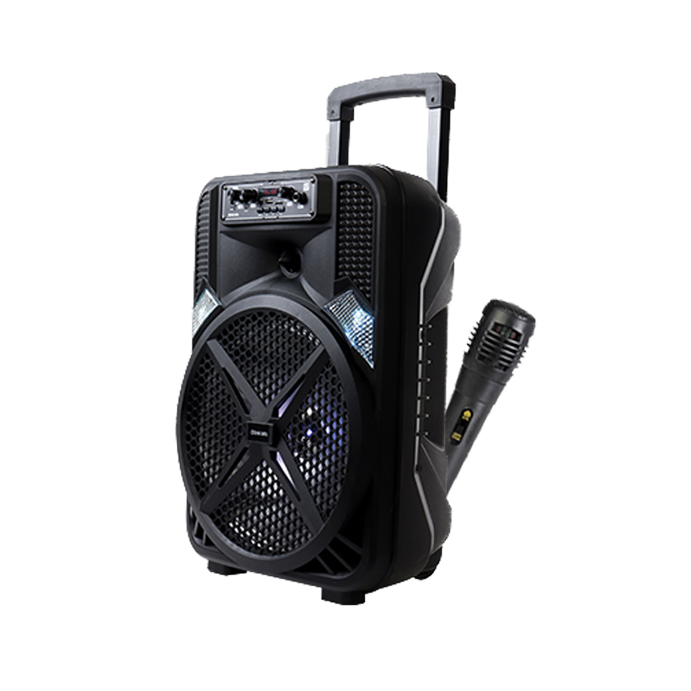 Bocina 12" Recargable LinkBits C/ Agarradera Bluetooth Microfono y Control