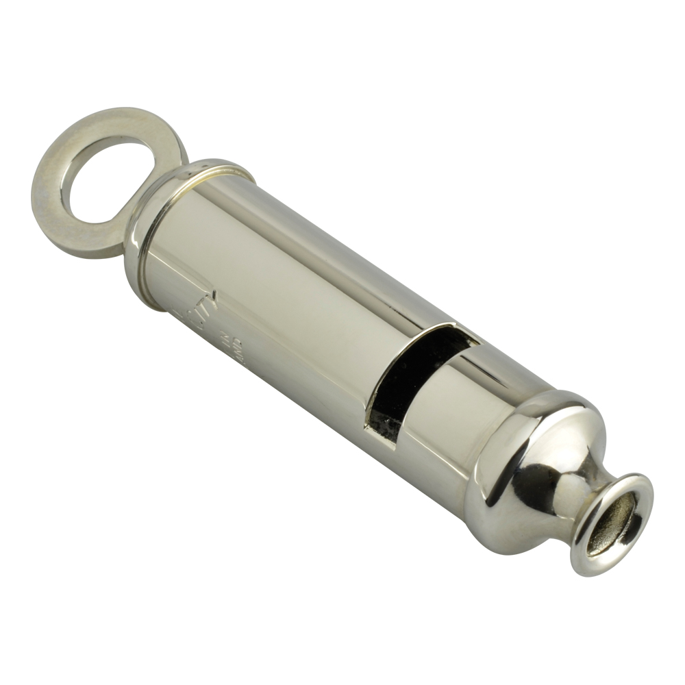 Silbato De Acero Inoxidable 6.5 cm No.49 Plateado Silbato De Emergencia Tipo Policía una herramienta compacta y versátil equipado con una boquilla de acero inoxidable de alta resistencia