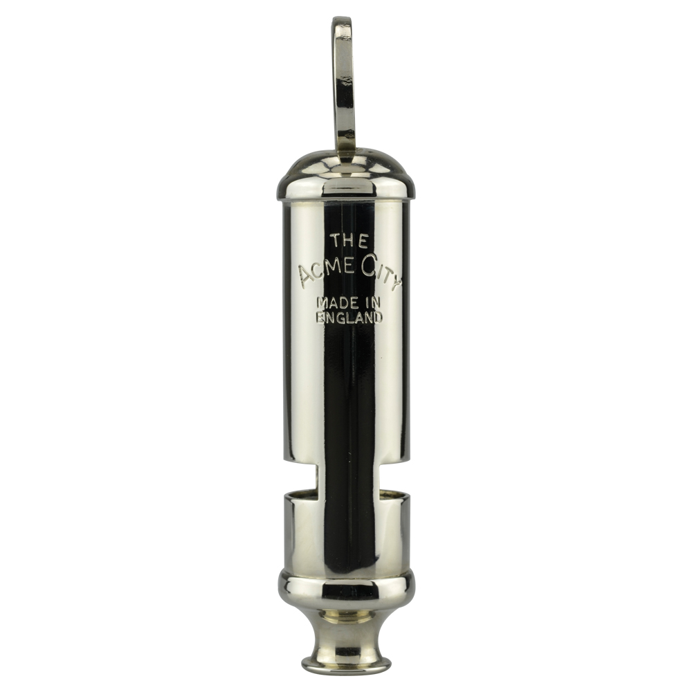 Silbato De Acero Inoxidable 6.5 cm No.49 Plateado Silbato De Emergencia Tipo Policía una herramienta compacta y versátil equipado con una boquilla de acero inoxidable de alta resistencia