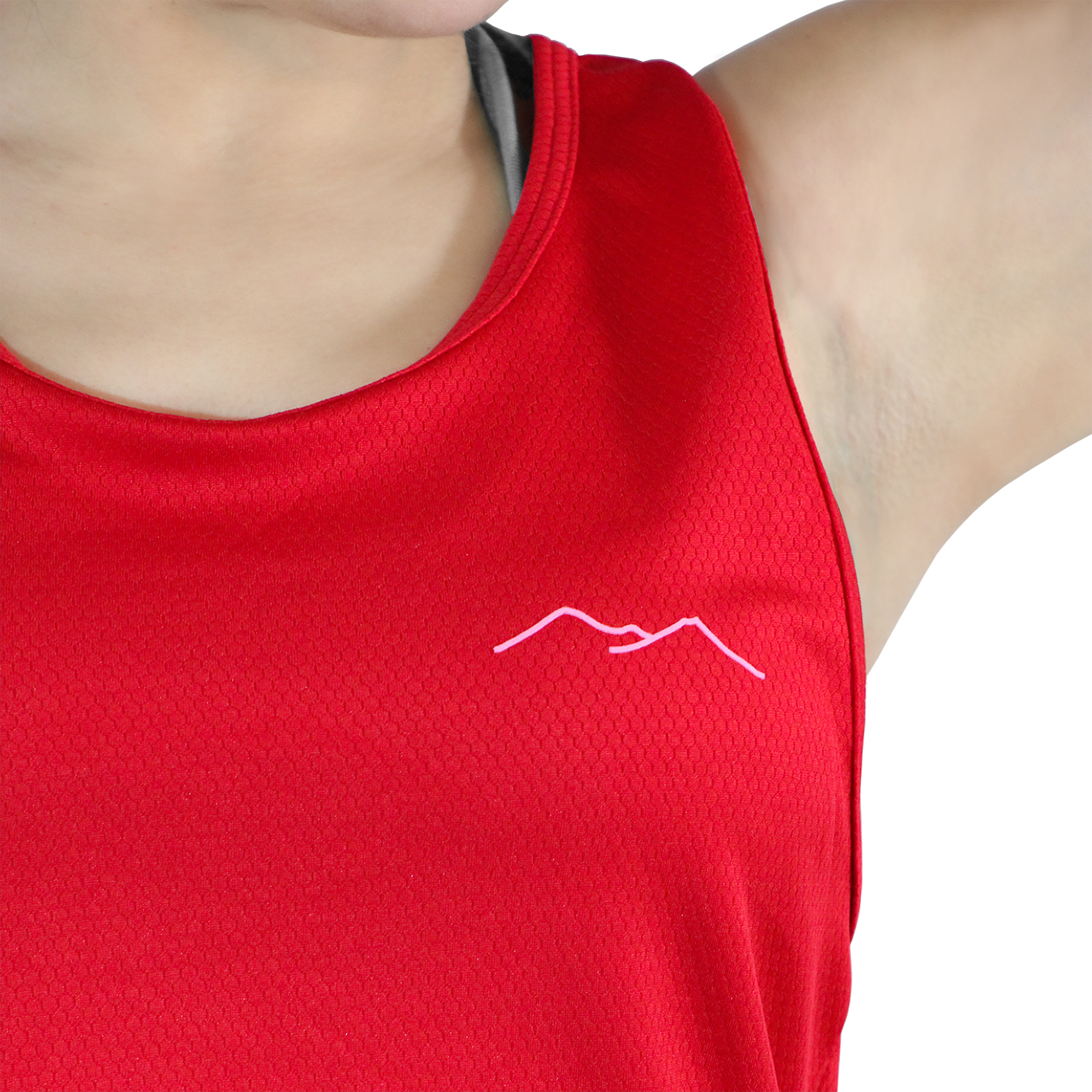 Playera Rojo para Mujer Blusa Tank-Top Runner Escalada Gym KON TIKI Tulum-RD
