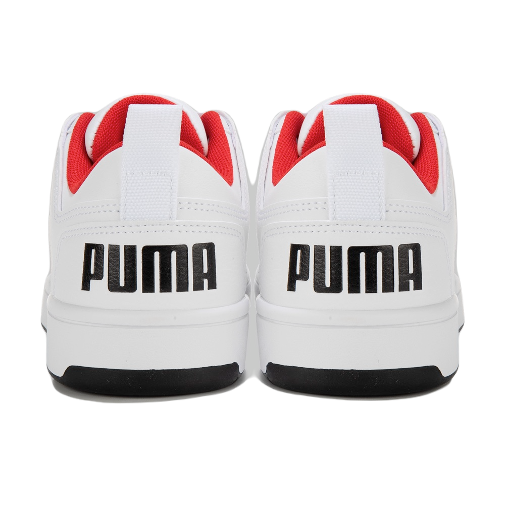 Tenis Puma Rebound Layup Blanco Negro Dama Niños 370490 01