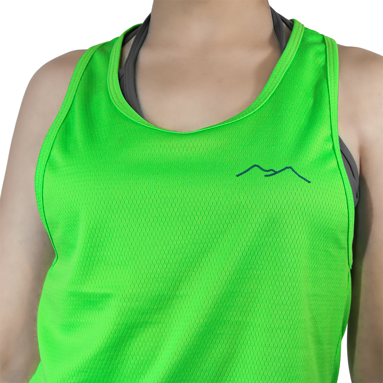 Playera Verde para Mujer Blusa Tank-Top Runner Escalada Gym KON TIKI Tulum GN-X