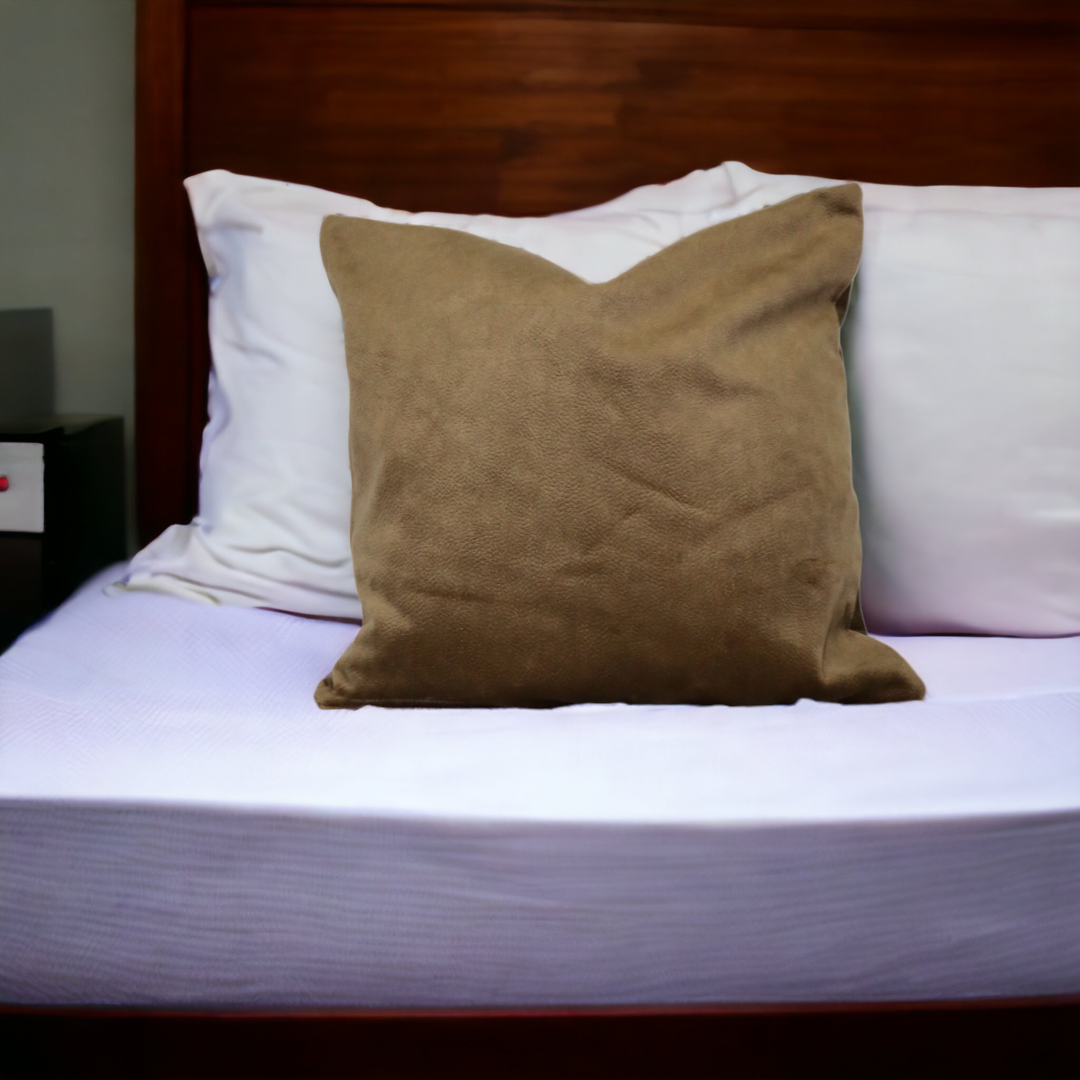 Cojín Polanco Latte con Relleno Premium 60x60