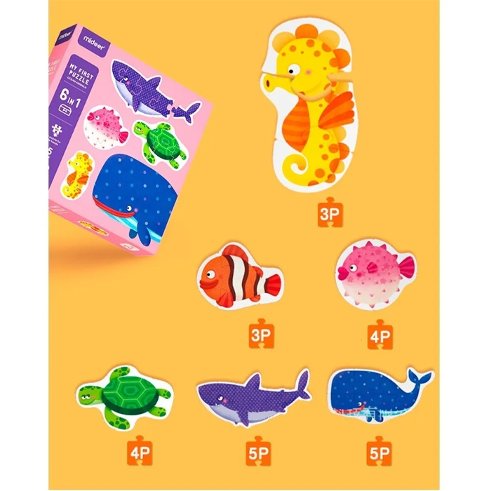 Mi Primer Rompecabezas Océano Mágico Educativo Mideer