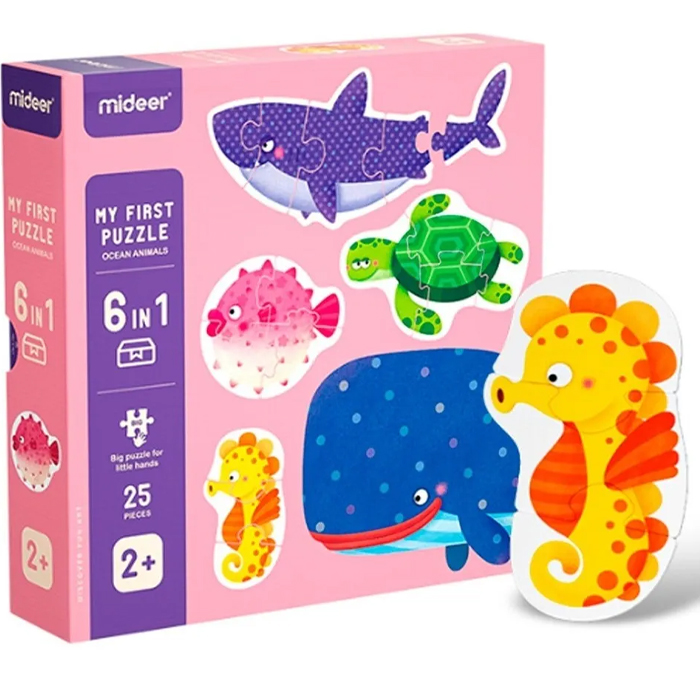 Mi Primer Rompecabezas Océano Mágico Educativo Mideer
