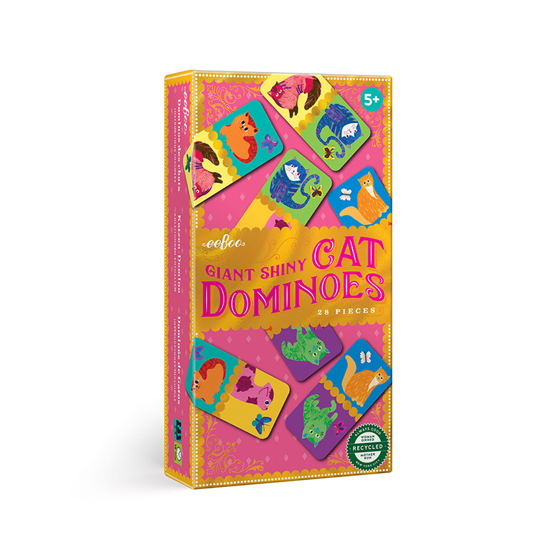 Domino Gigante Y Brillante Gatos