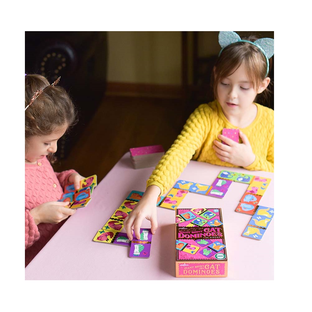 Domino Gigante Y Brillante Gatos