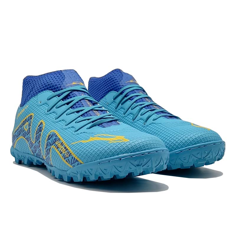 Tenis Unión TURF Azul Turquesa Fútbol Rápido Calcetín 