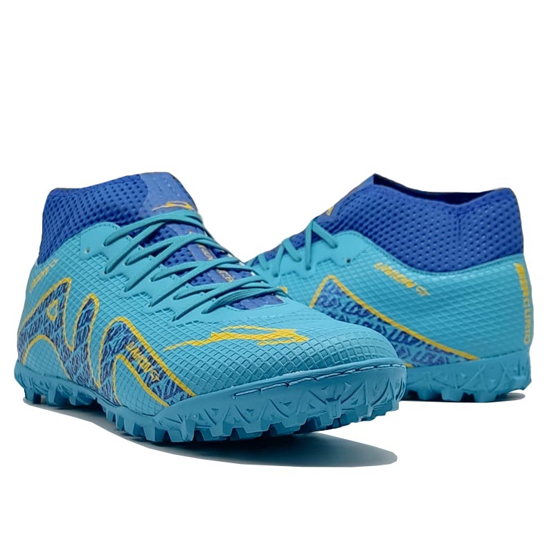 Tenis Unión TURF Azul Turquesa Fútbol Rápido Calcetín 