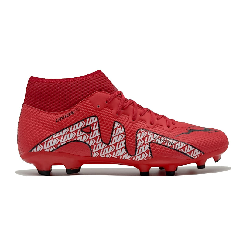 Tenis Unión TURF Rojos Hombre Futbol Soccer Taquetes Calcetín 
