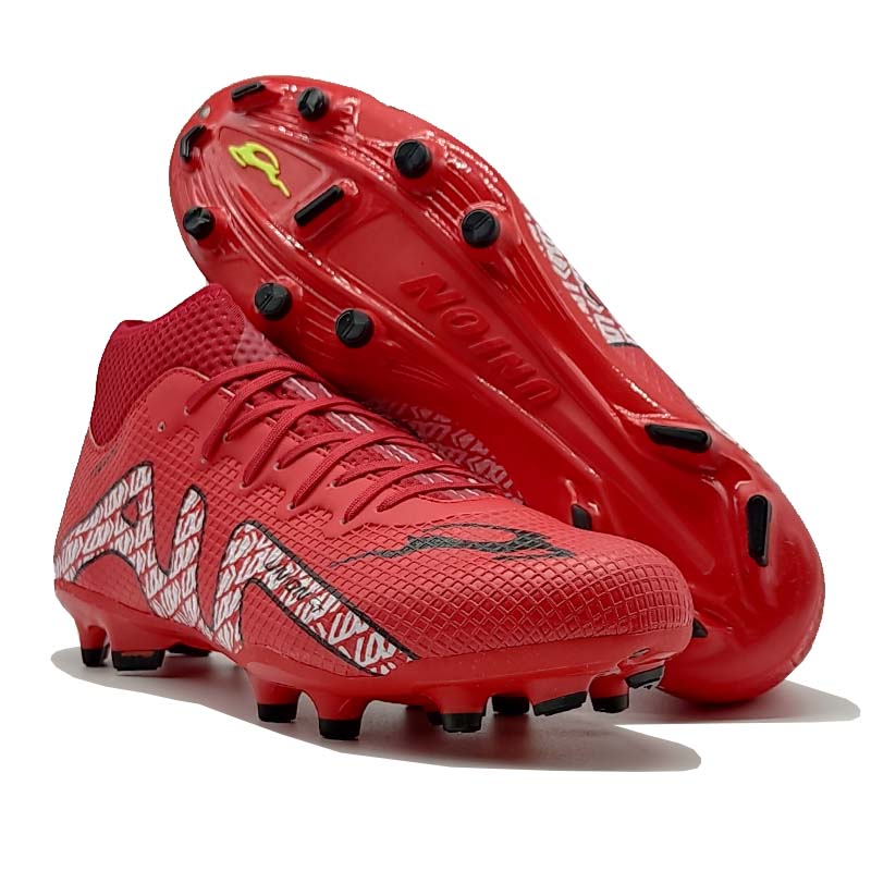 Tenis Unión TURF Rojos Hombre Futbol Soccer Taquetes Calcetín 