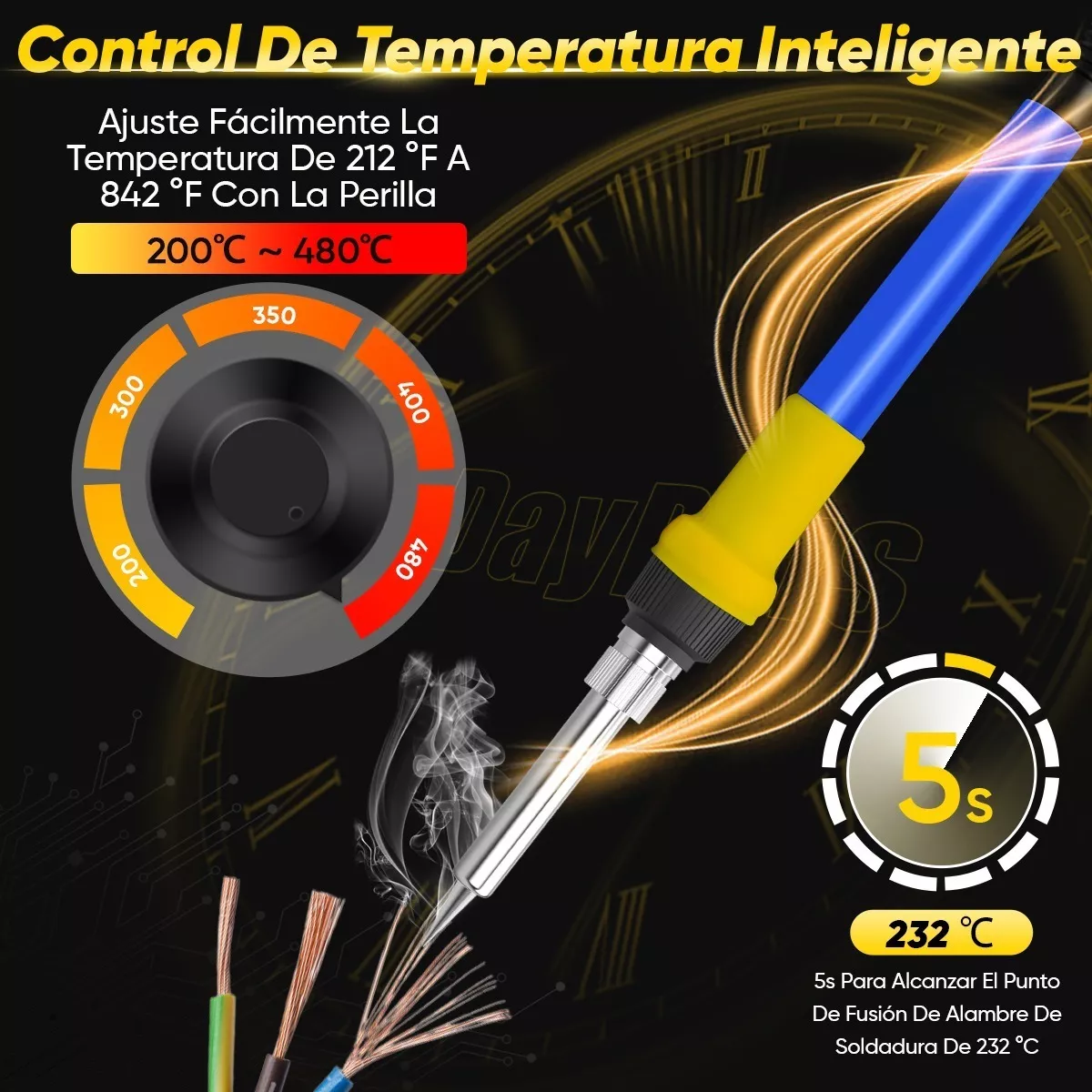 Estación De Soldar 2 En 1 Pistola De Calor Y Cautín