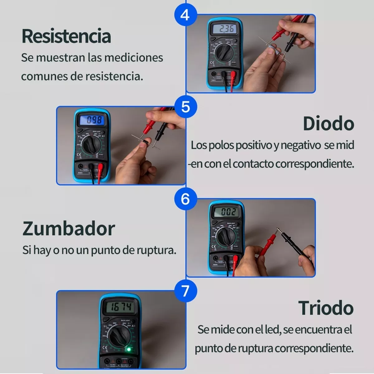 Multímetro Profesional Digital Lcd Portátil Ac/dc Xl830l