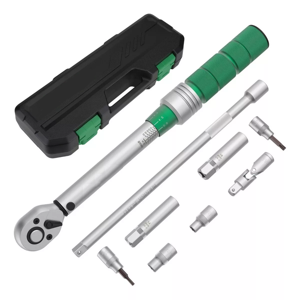 Llave Dinamométrica  3/8'' 5-45 Ft-lb Llave De Torque Verde