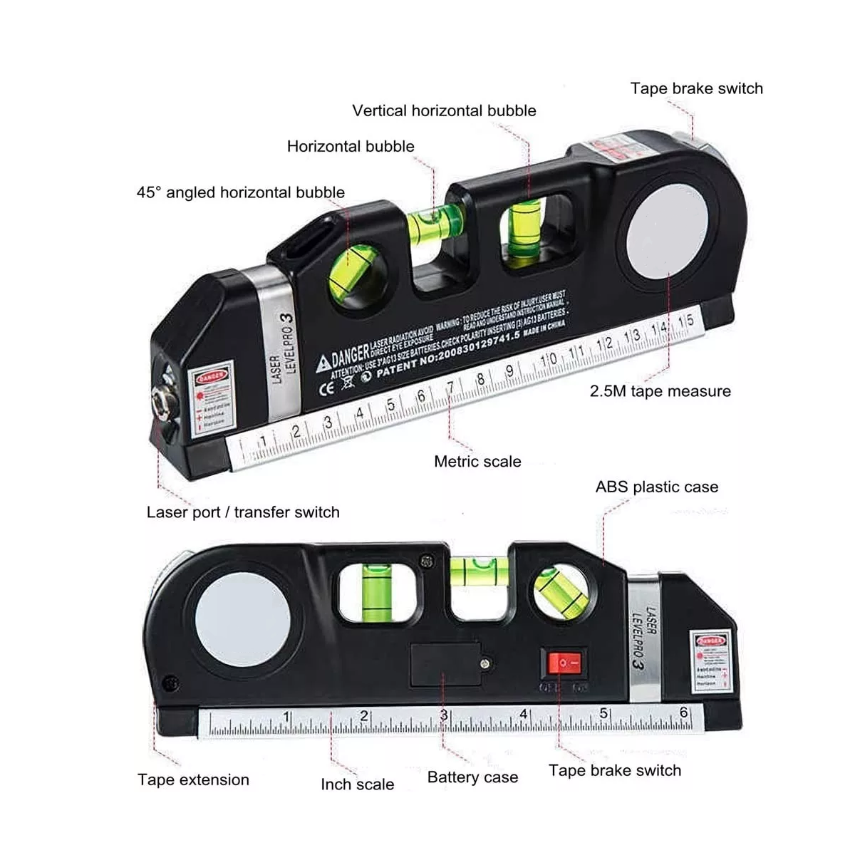 Nivel Láser Profesional Level Pro3 Etapas De Nivelacion
