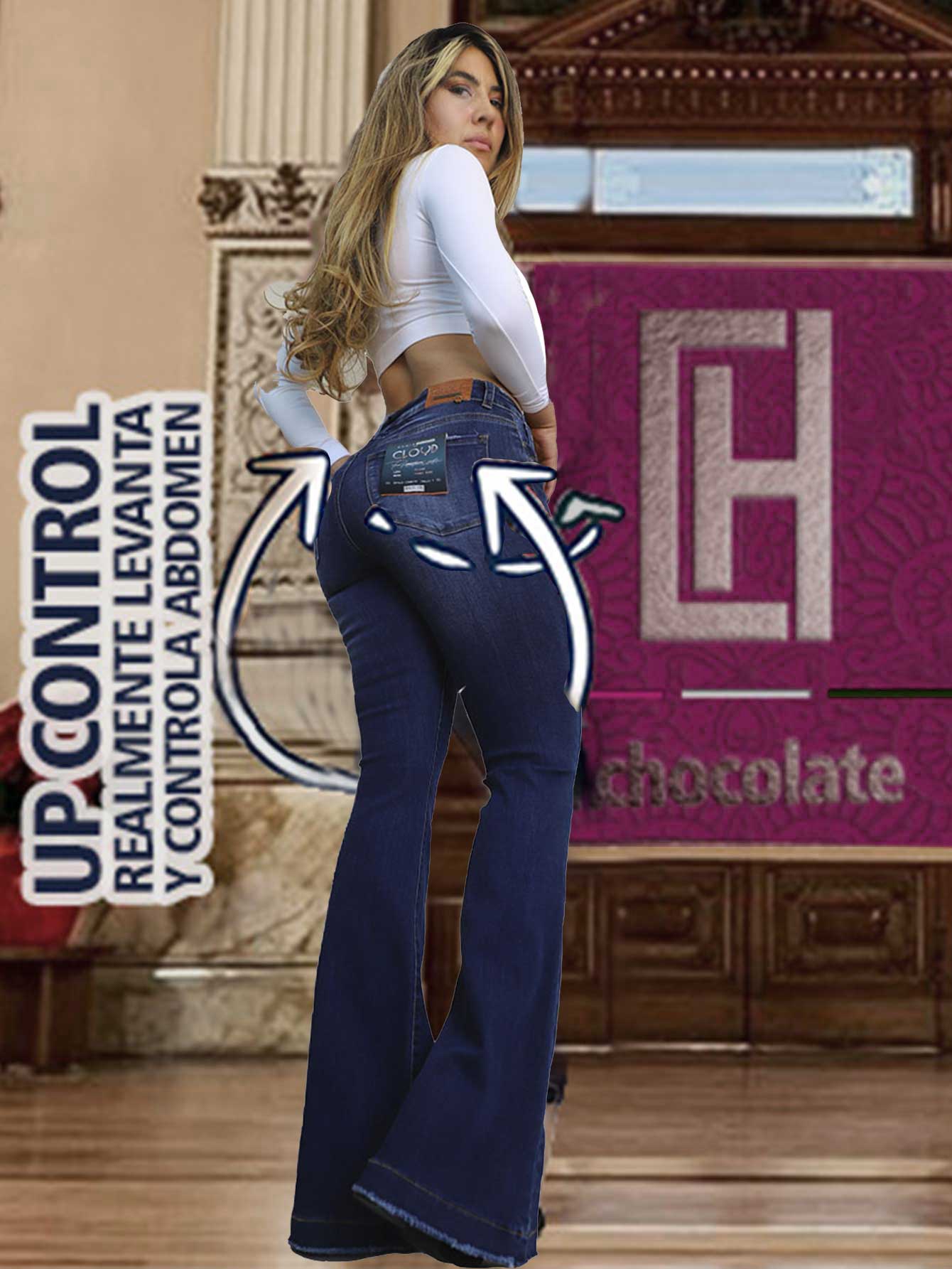 Pantalon Mezclilla Pantalones Marca Cloud Pantalon De Mezclilla