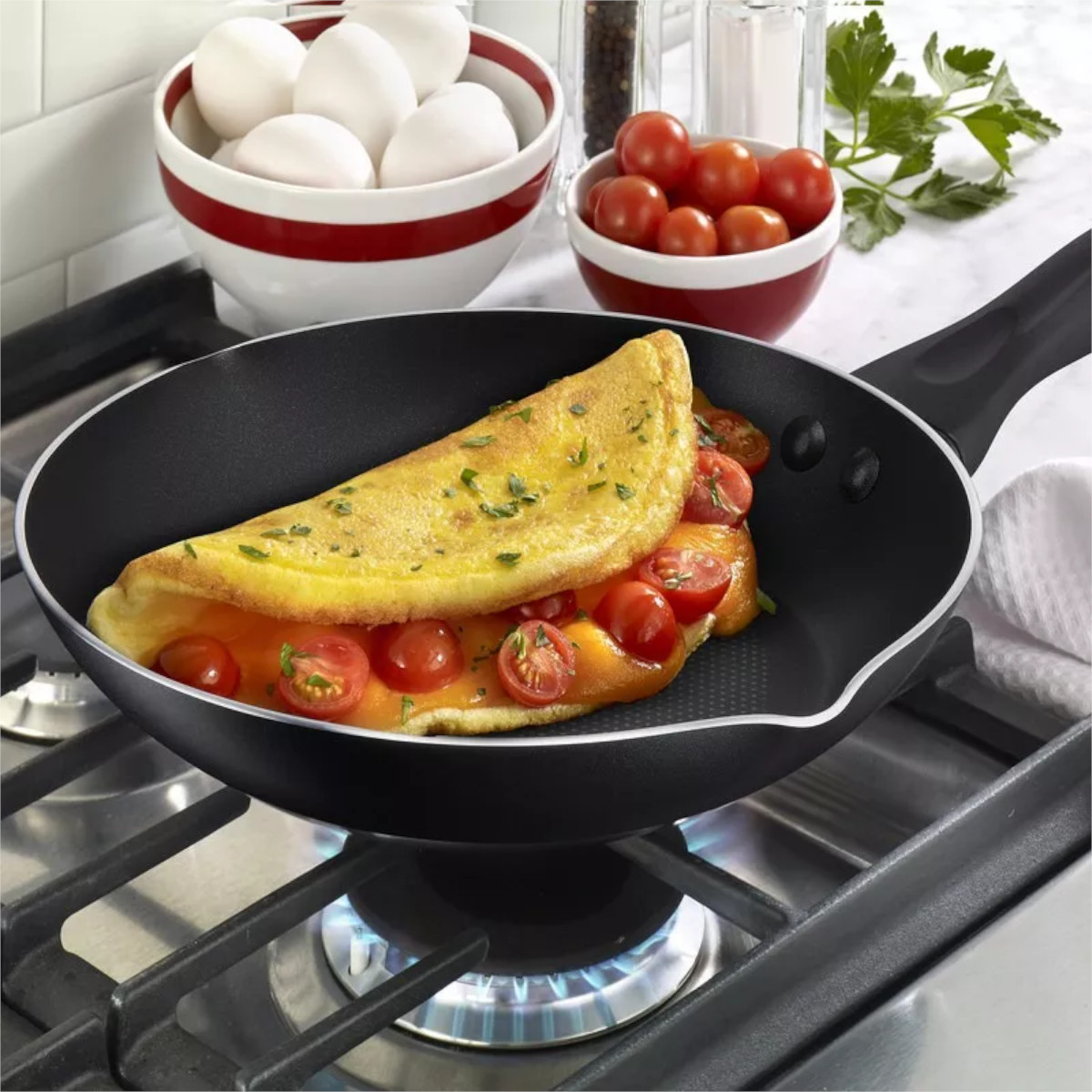 Bateria Cocina T-Fal 20 pzas Easy Care Antihaderente Negro