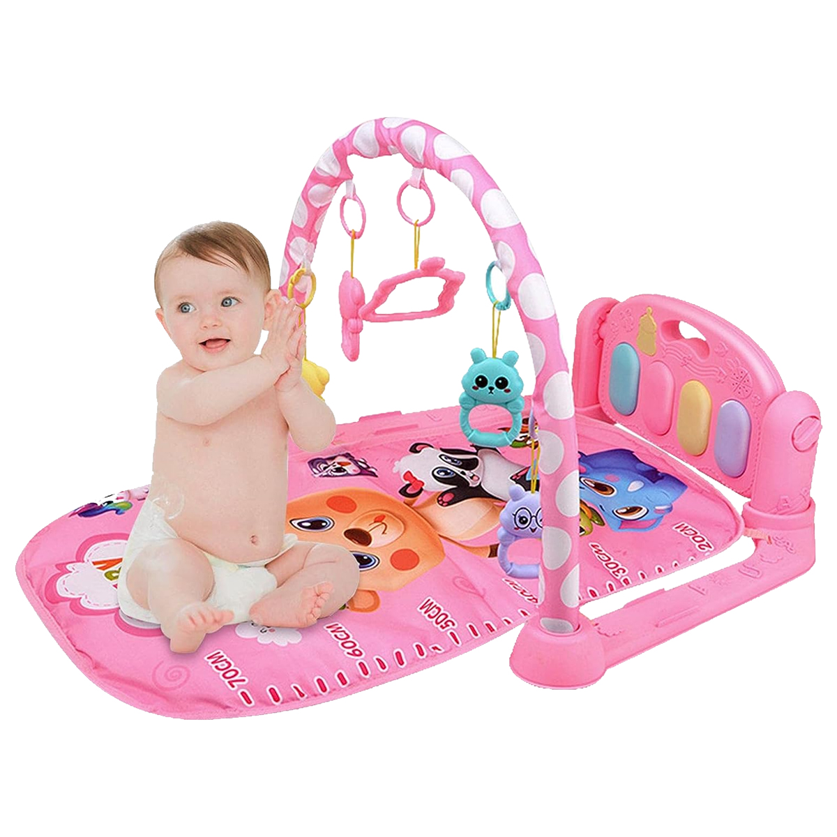 Gimnasio para Bebe Fitness Play Piano 804-A Jirafa Rosa