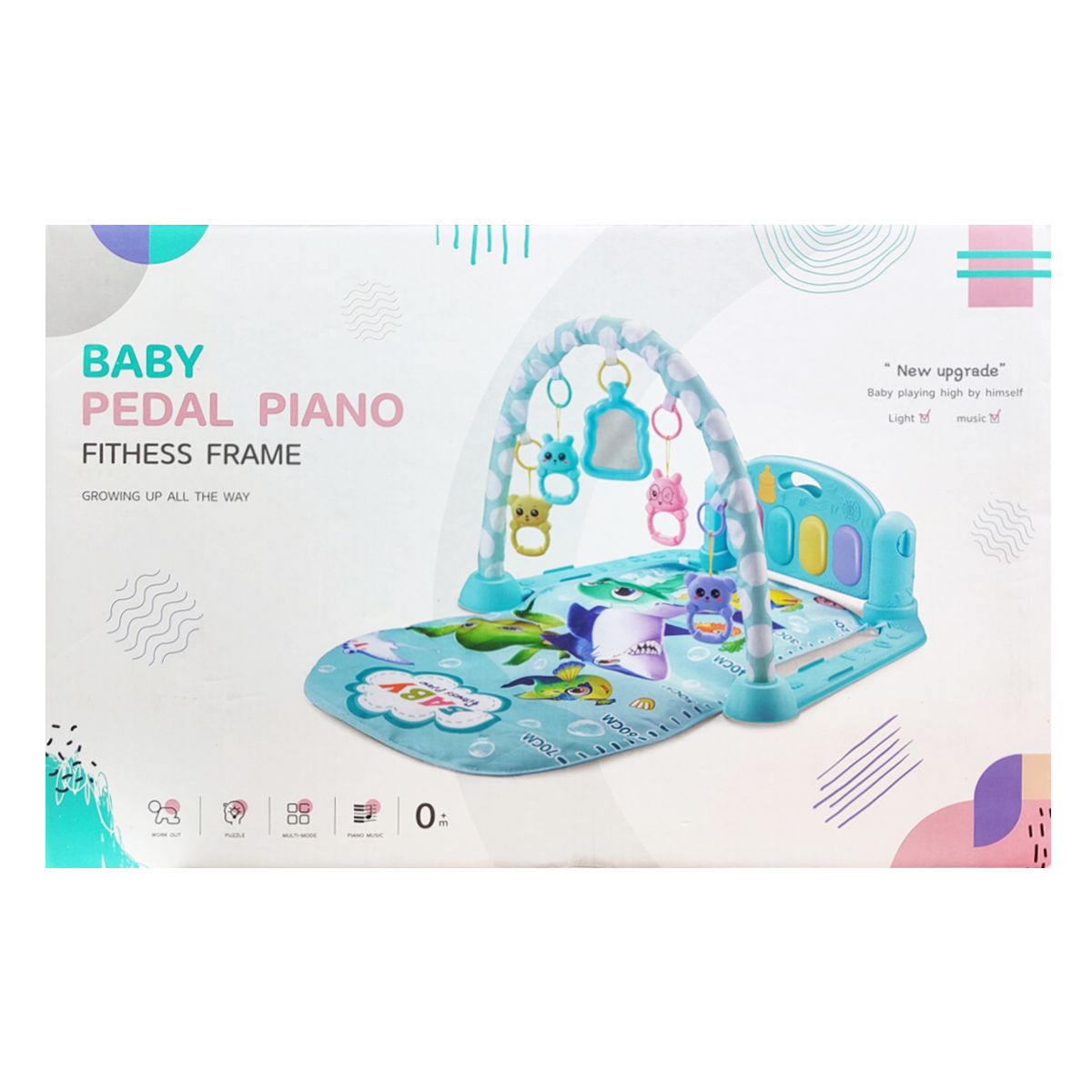 Gimnasio para Bebe Fitness Play Piano 804-A Jirafa Rosa