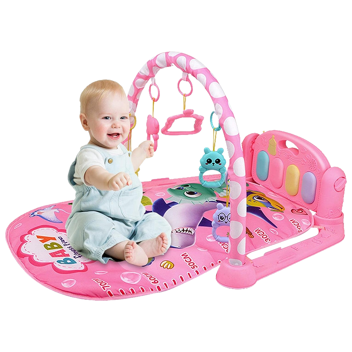 Gimnasio para Bebe Fitness Play Piano 804-A Tiburon Rosa