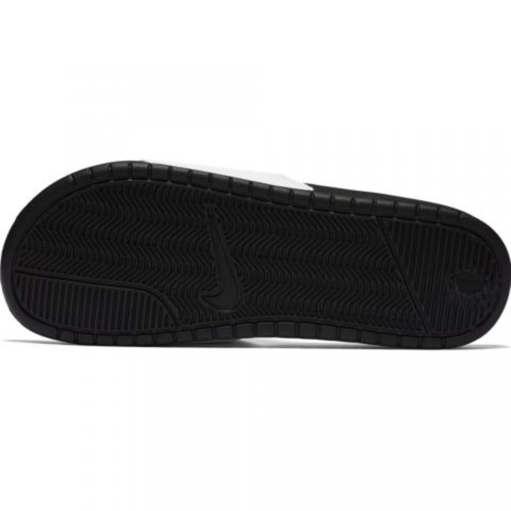 Sandalias Nike Benassi Blanco Con Negro De Caballero 343880-100