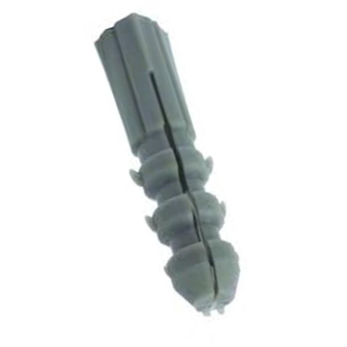 Taquete de Rosca, MXPRS-002-5, Medida 1/4", 6,3mm, Material: Nylon Reforzado, 100Pzs,, PlastiRoos