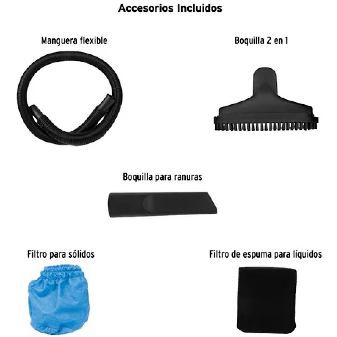 Aspiradora Seco-mojado 3 Gal Truper Asp-03 127 V