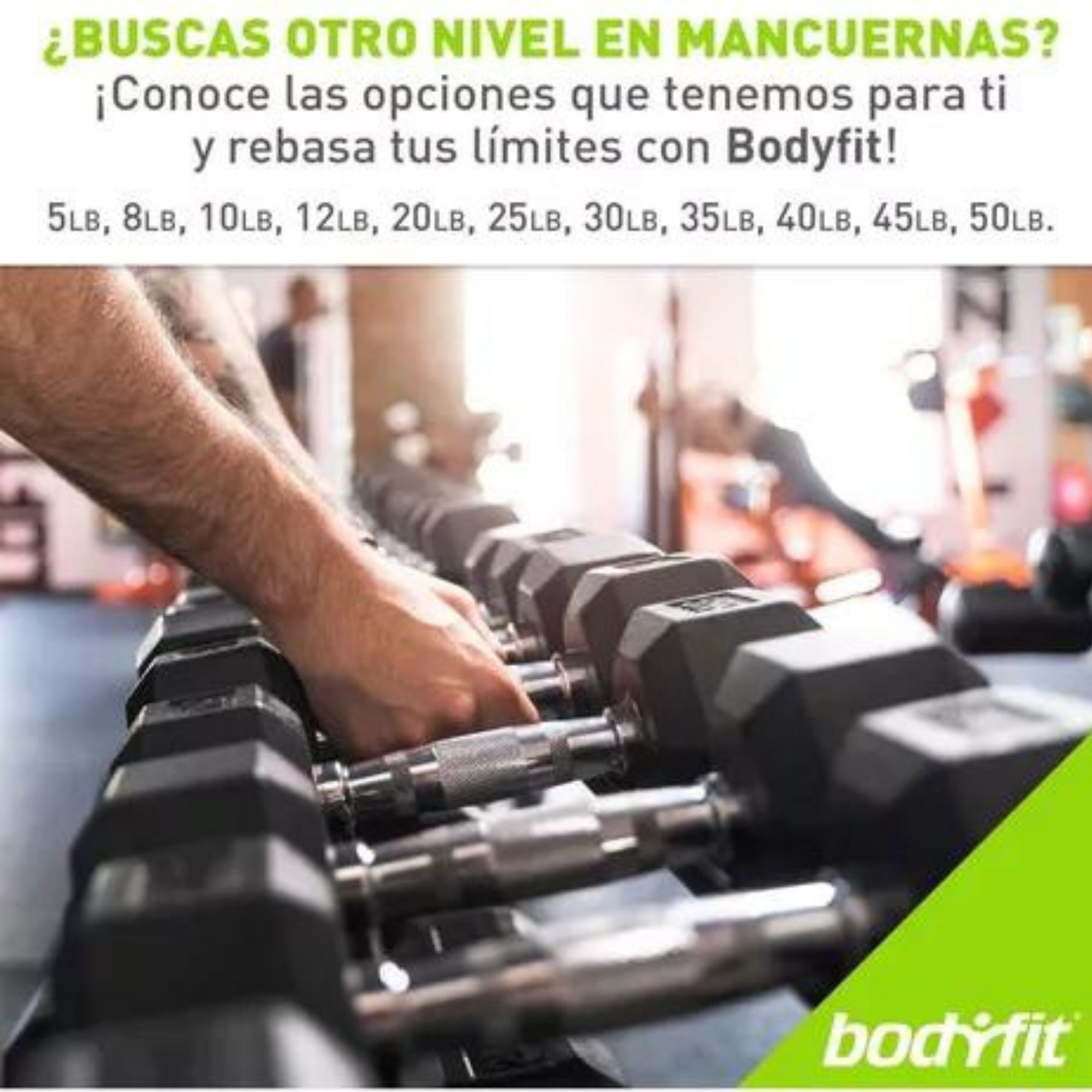 Mancuerna Hexagonal 20 Lb Bodyfit Recubierta De Hule