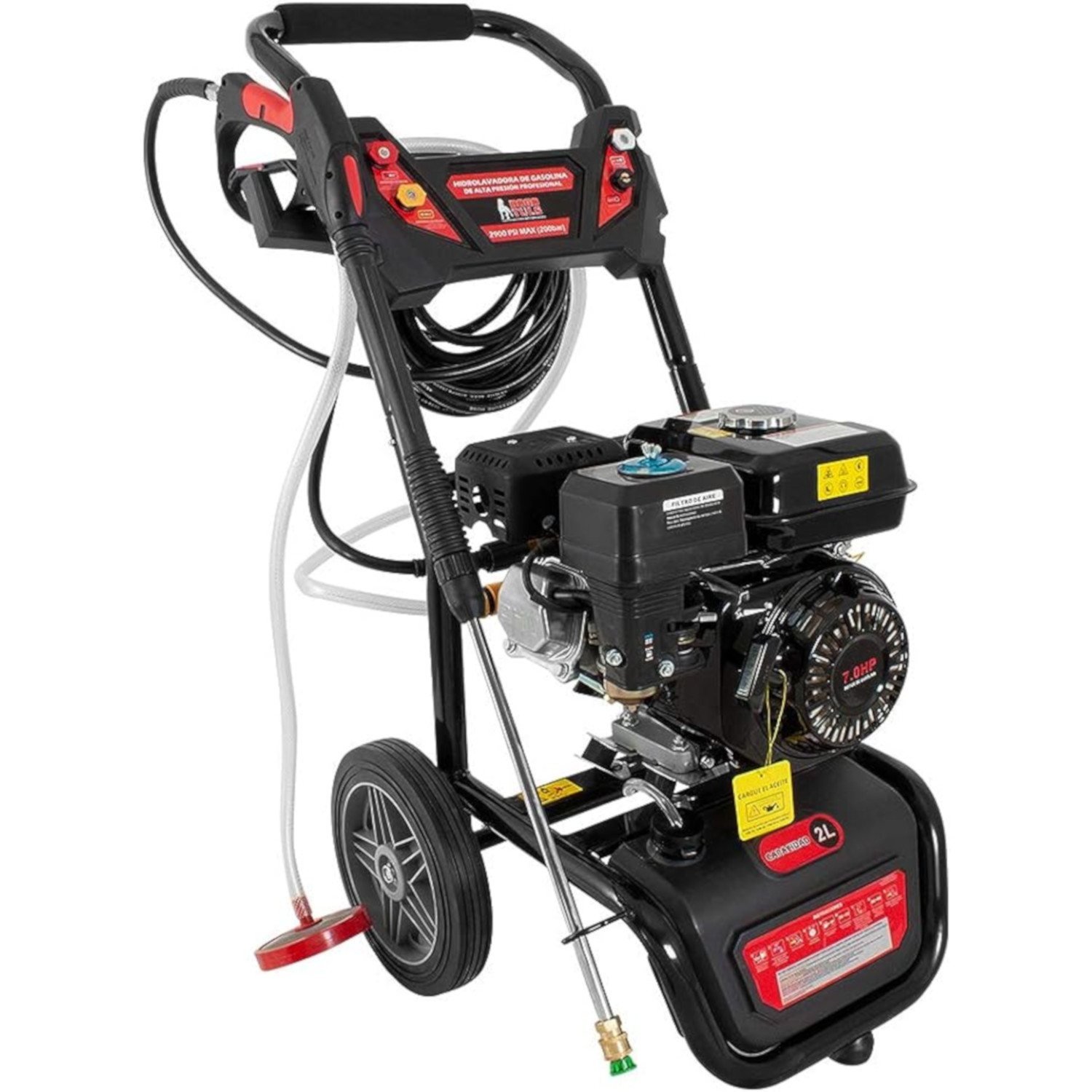 Hidrolavadora de Gasolina con motor de 2900PSI 7HP Dogotuls SD8001