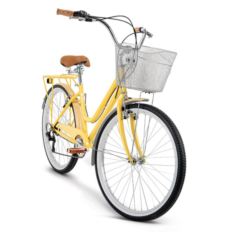 Bicicleta Huffy Keaton Bamboo R26 7 Velocidades Canastilla