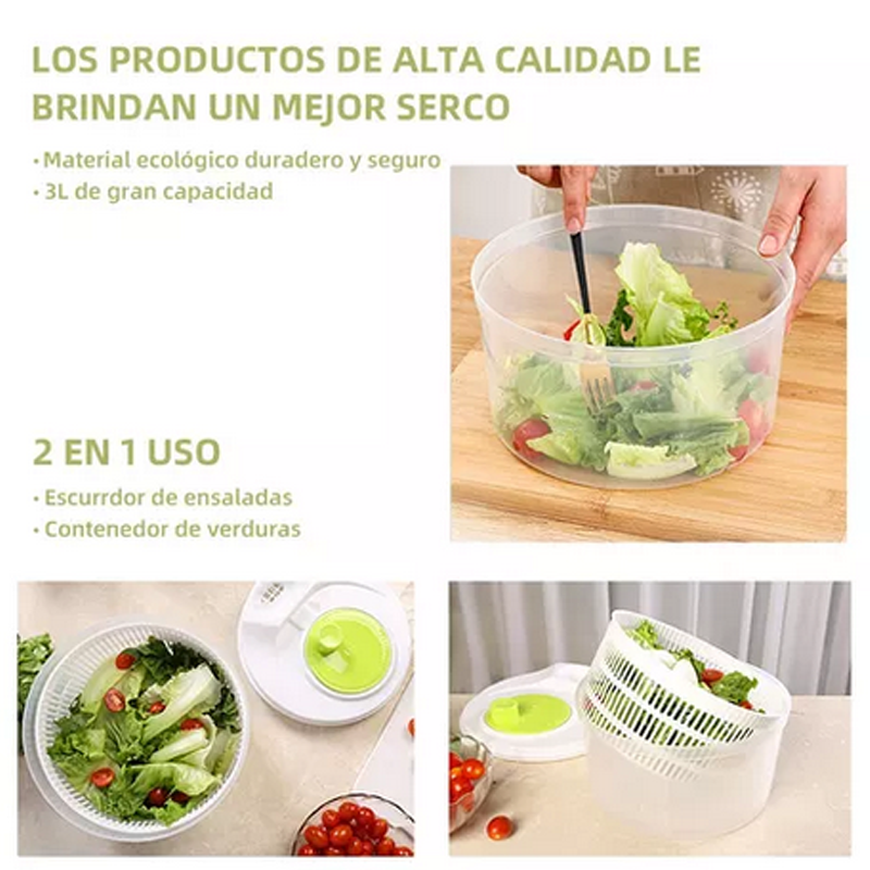 Centrifugador De Verduras Secador De Lechuga Para Cocina