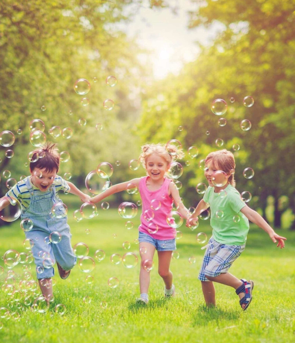 Pistola De Burbujas Con Luz Automática Baterías Juguete