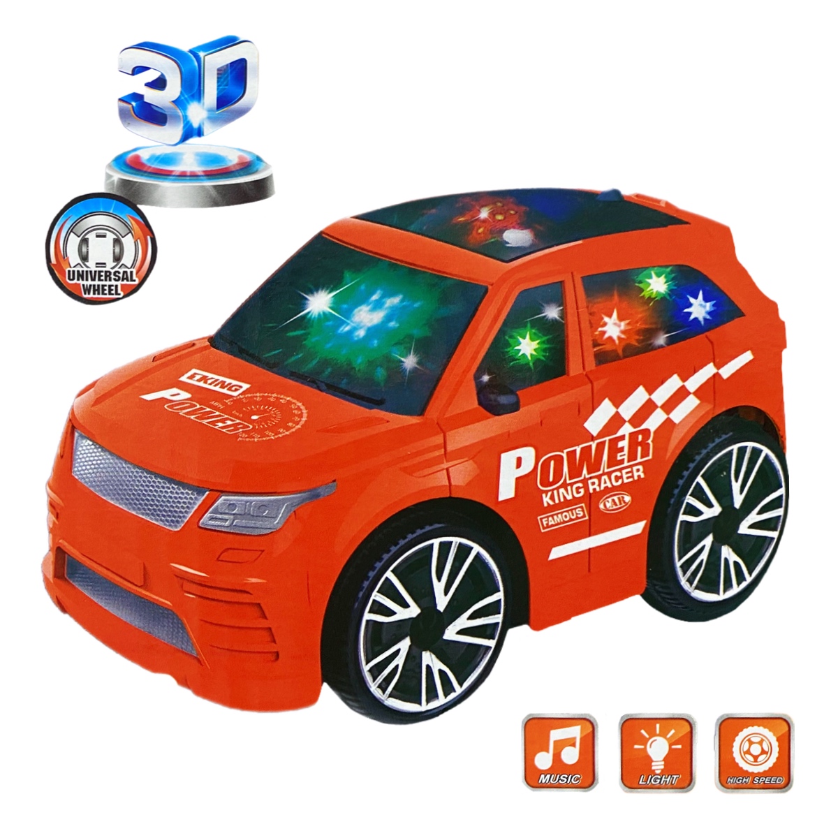 Carro Deportivo Musical Con Luces 3d Y Movimiento Juguete
