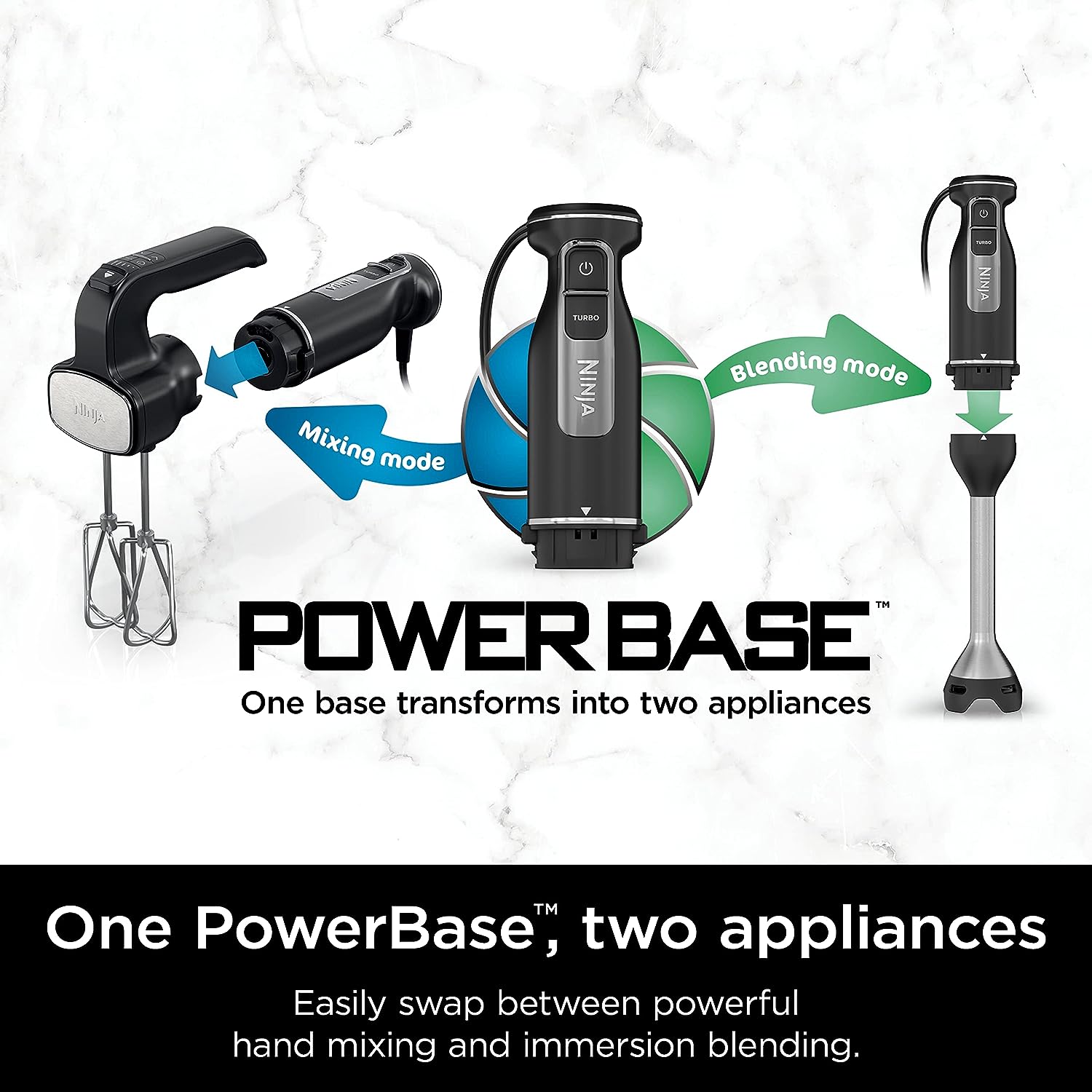 Licuadora Ninja  2 en 1 (Batidora )  Reacondicionado (Grado A)