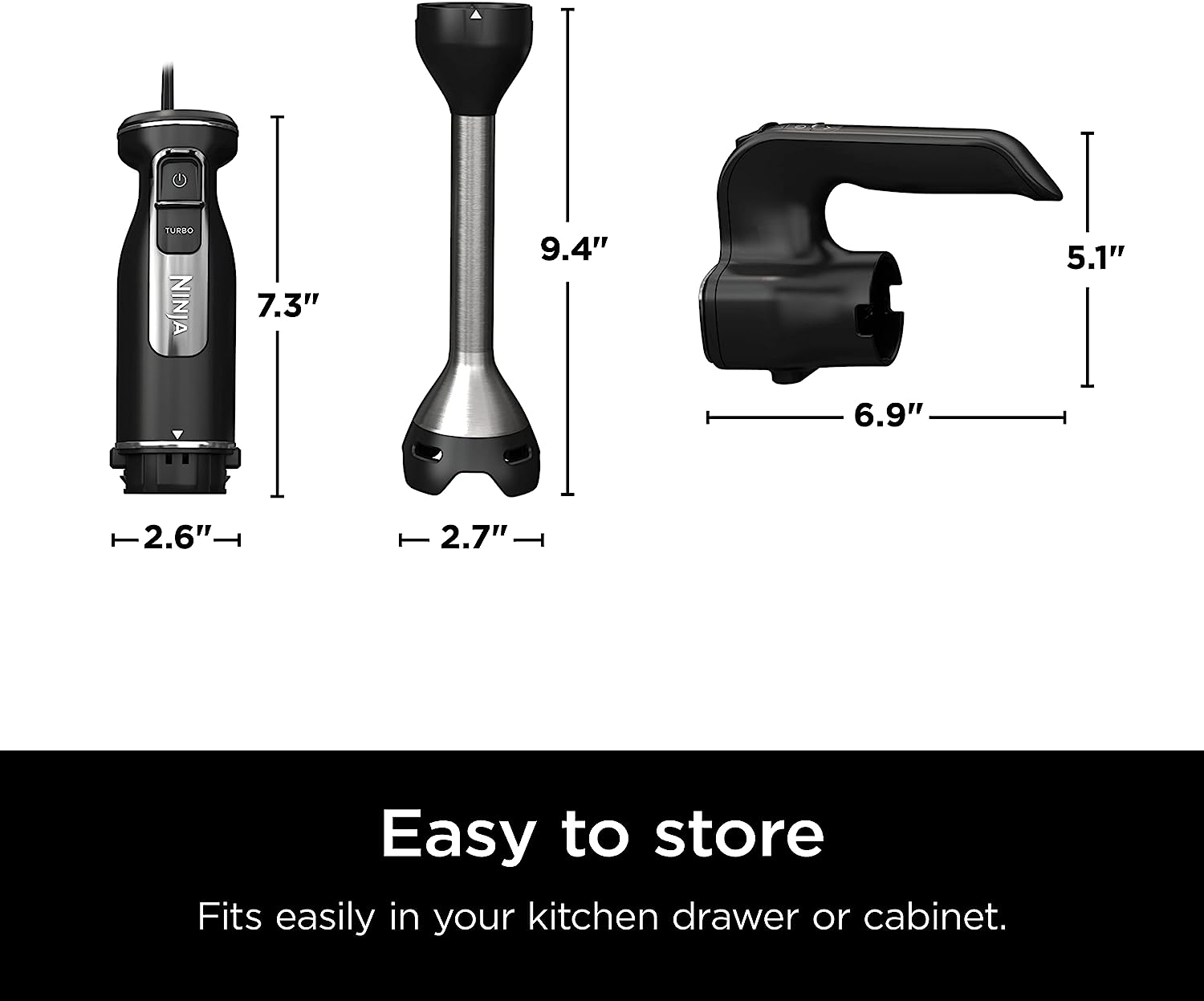 Licuadora Ninja  2 en 1 (Batidora )  Reacondicionado (Grado A)