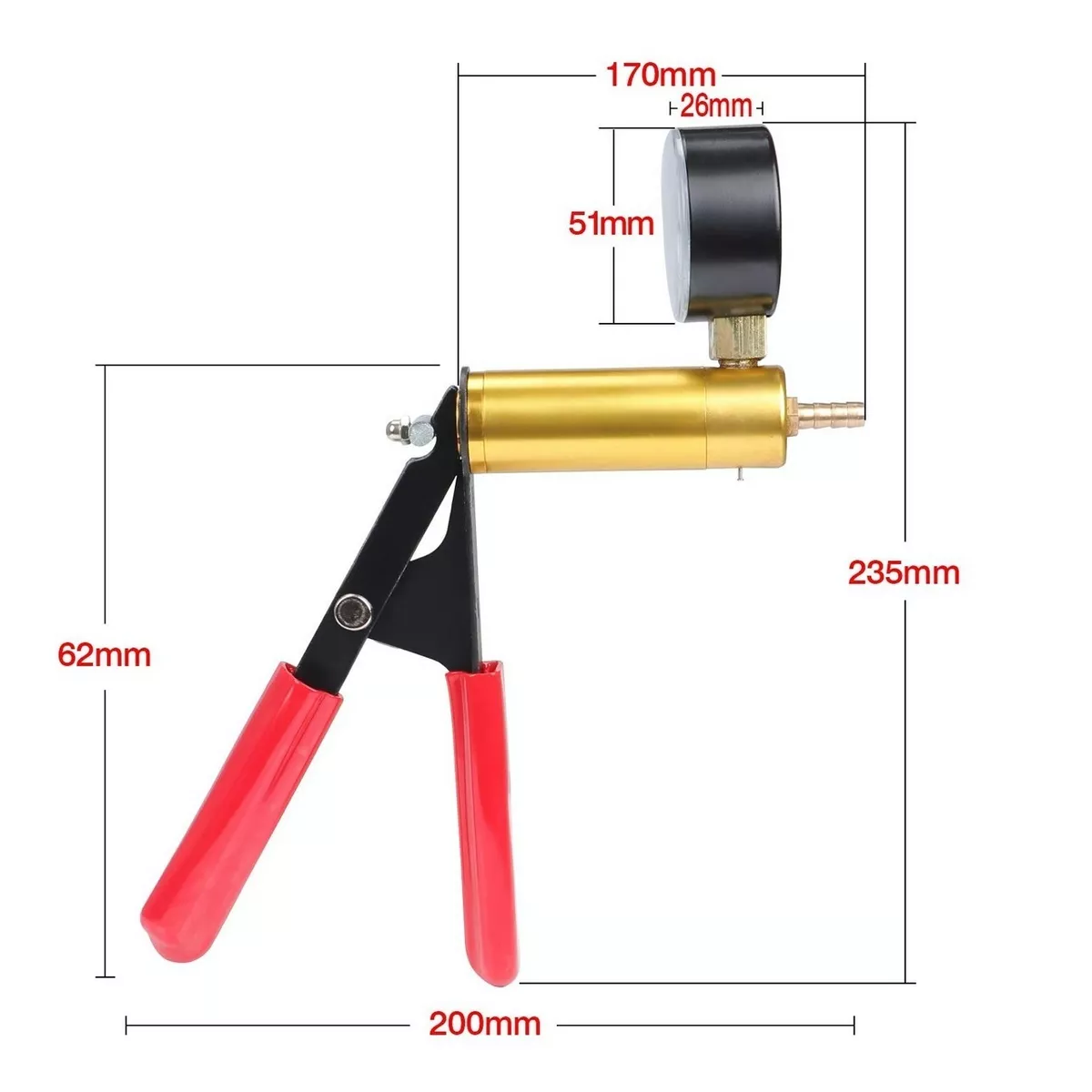Bombas De Vacío Manual Purgador De Frenos Aluminio Auto Moto