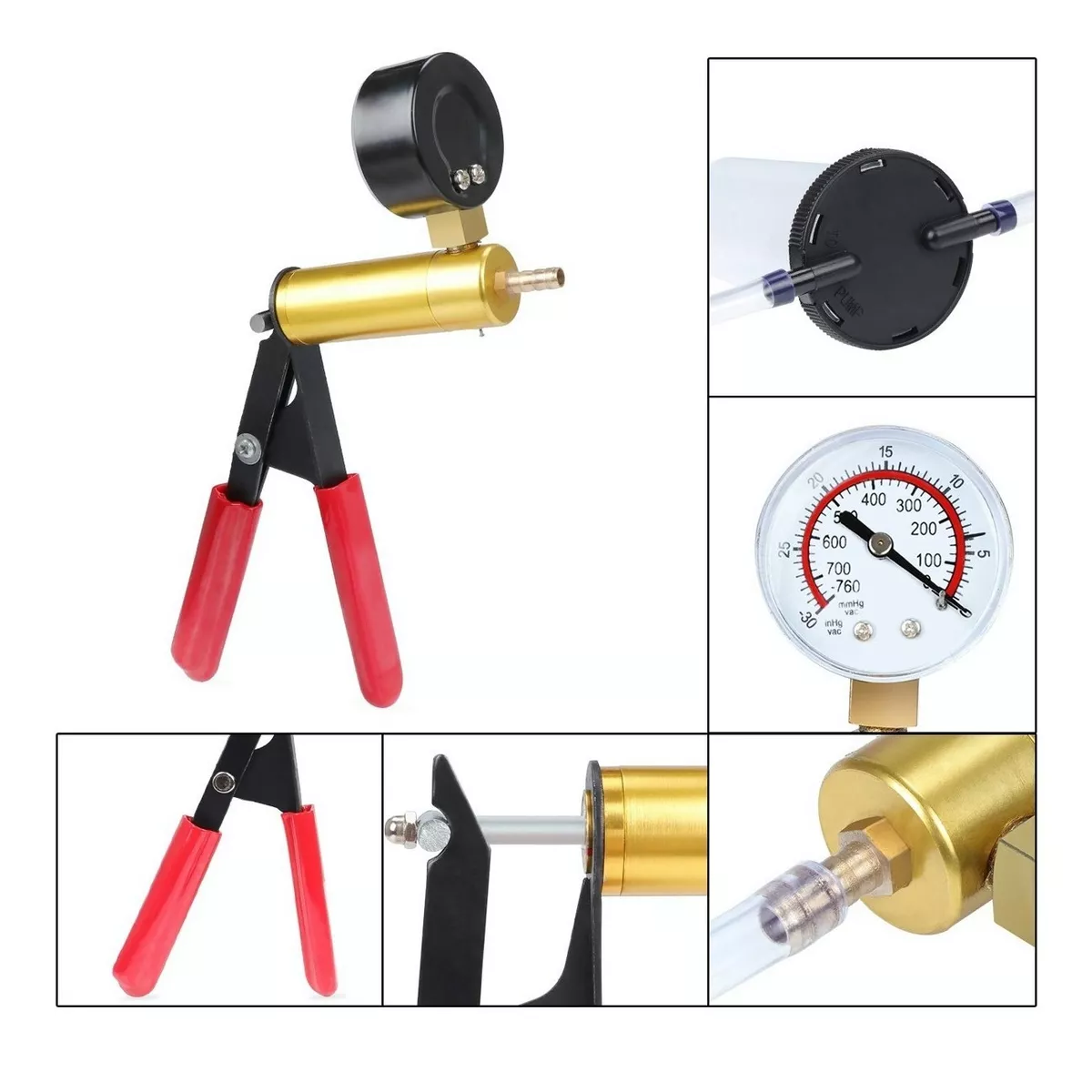 Bombas De Vacío Manual Purgador De Frenos Aluminio Auto Moto