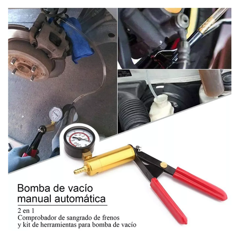Bombas De Vacío Manual Purgador De Frenos Aluminio Auto Moto