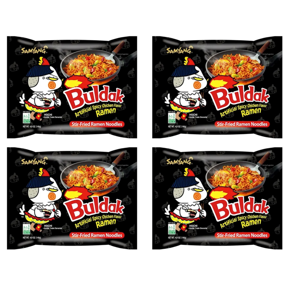 Ramen Picante Coreano Samyang Buldak Original 4 Piezas