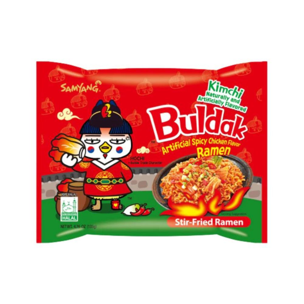 Ramen picante coreano samyang buldak Kimchi 4 piezas