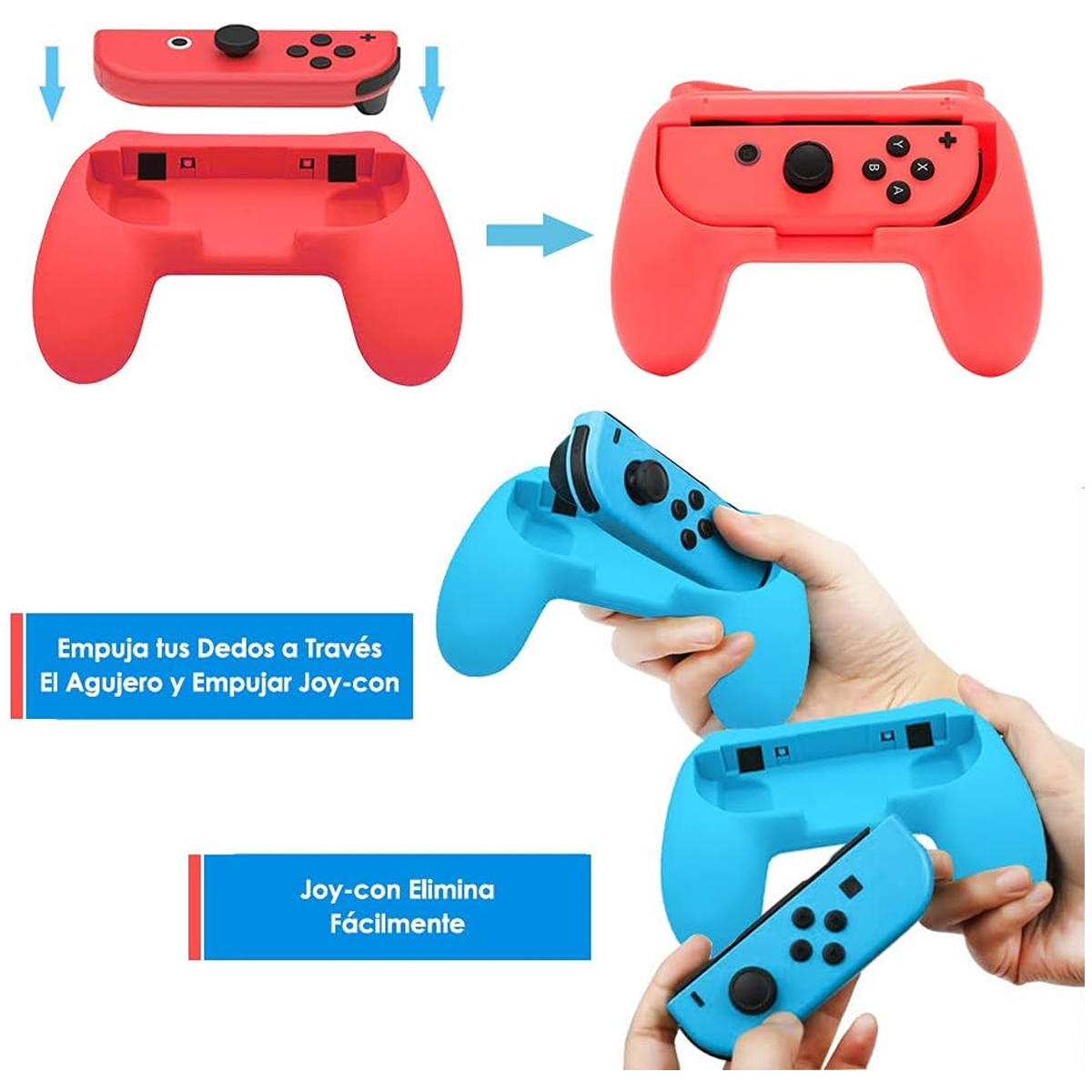 2 Piezas Joy-Con (Azul Y Rojo) Compatible Nintendo Switch 