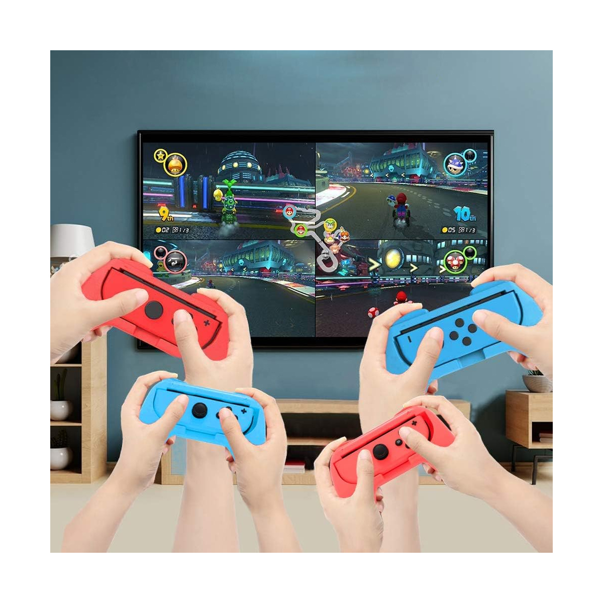 2 Piezas Joy-Con (Azul Y Rojo) Compatible Nintendo Switch 